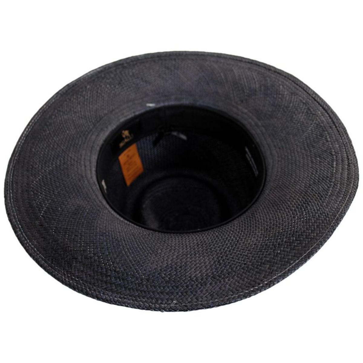 Bigalli | Onyx Panama Straw Fedora Hat | 104711 | under | BLACK