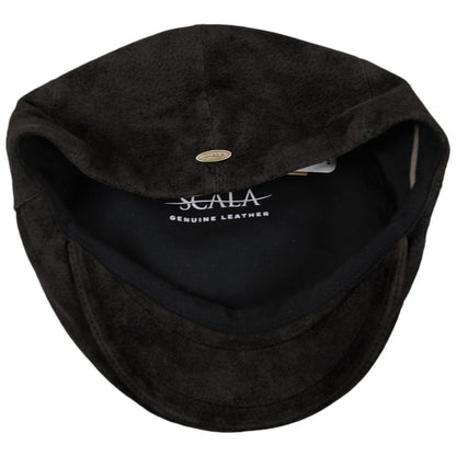 Scala | Rustic Leather Ivy Cap | 160295 | under | BLACK