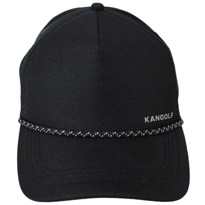 Kangol | Kangolf Cotton Blend Snapback Baseball Cap | 201143 | front | BLACK
