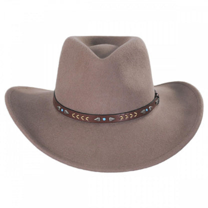 Eddy Bros | Broken Arrow Wool Felt Western Hat | 130152 | front | KHAKI