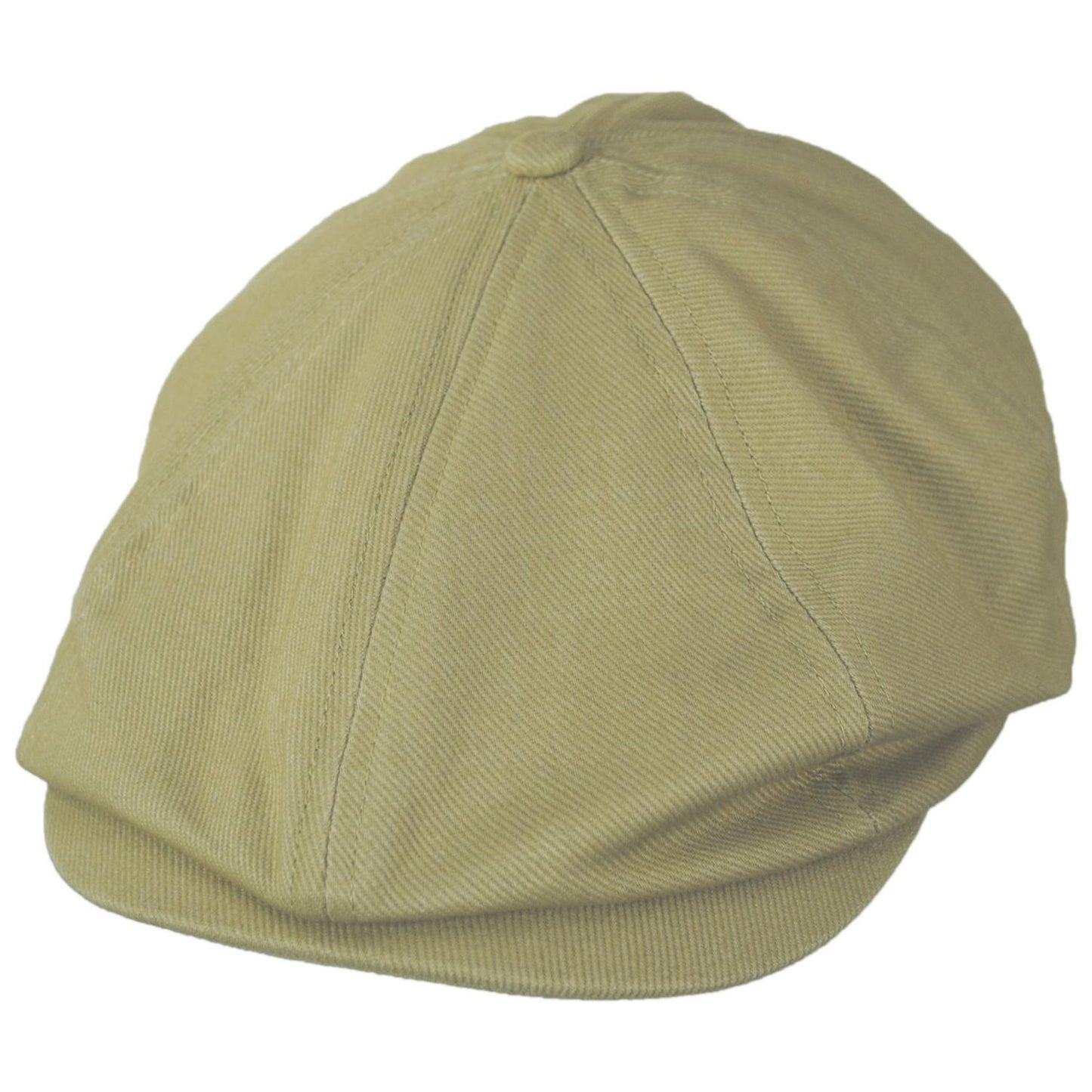 BRIXTON HATS | Brood Washed Cotton Twill Lightweight Newsboy Cap | 161578 | lead | WASHED KHAKI