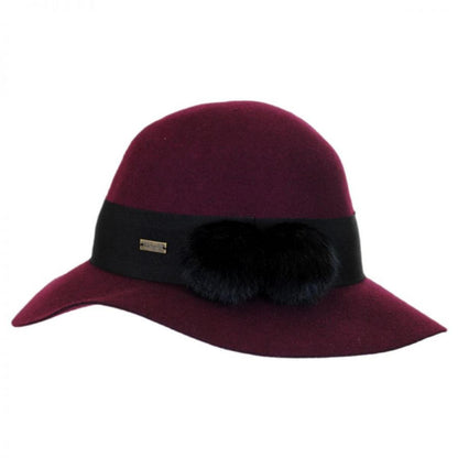 Betmar | Mullins Wool Felt Floppy Hat | 123123 | profile | PLUM