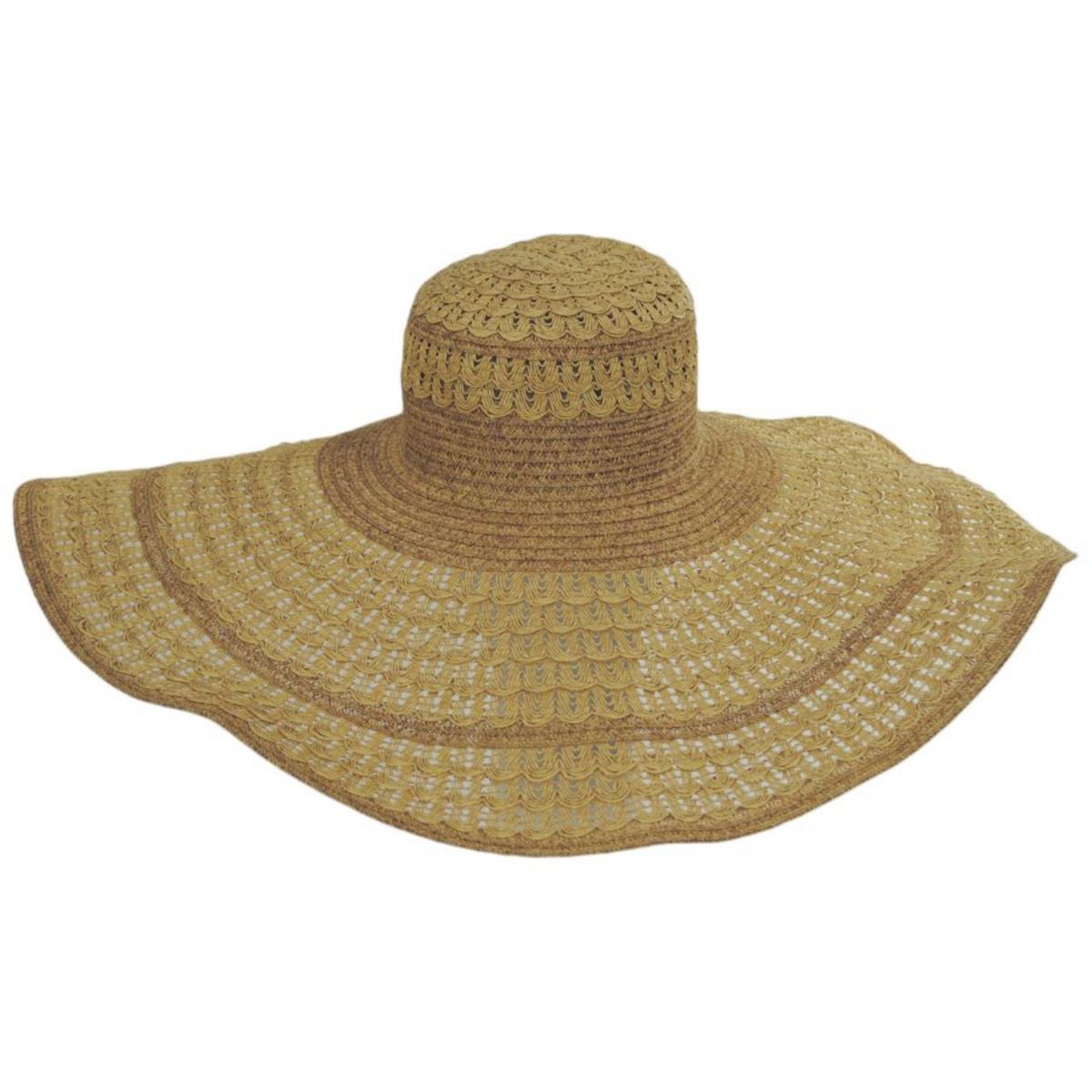 San Diego Hat Company | For The Gram Toyo Braid Floppy Sun Hat | 103664 | front | NATURAL