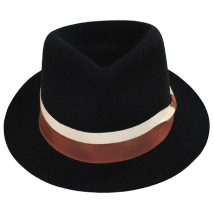 Goorin Bros | Wheeler Wool Felt Fedora Hat | 135519 | front | BLACK