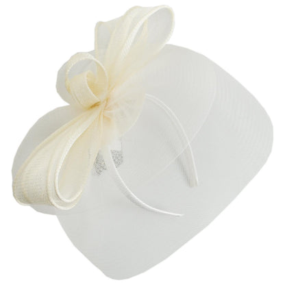 Kathy Jeanne | Corbatin Horsehair Mesh Fascinator Hat | 122434 | lead | IVORY