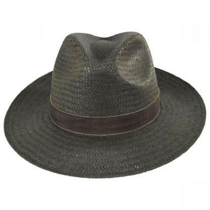 Bailey 1922 | Rothney Raindura Straw Fedora Hat - Kapok Green | 127873SS24 | front | KAPOK GREEN