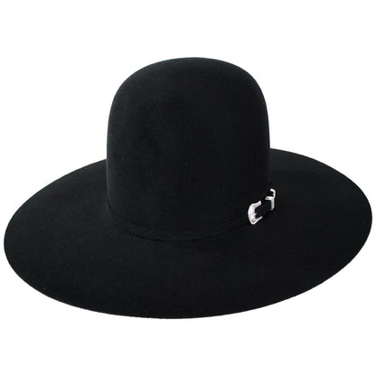Bailey Western | Lightning Open Wool and Angora Felt Cowboy Hat | 130021 | lead | BLACK