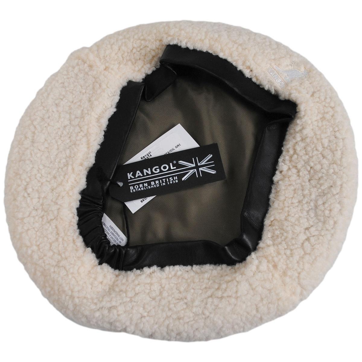 Kangol | Plush Reversible Beret | 150920 | under | OFF WHITE/OIL GREEN