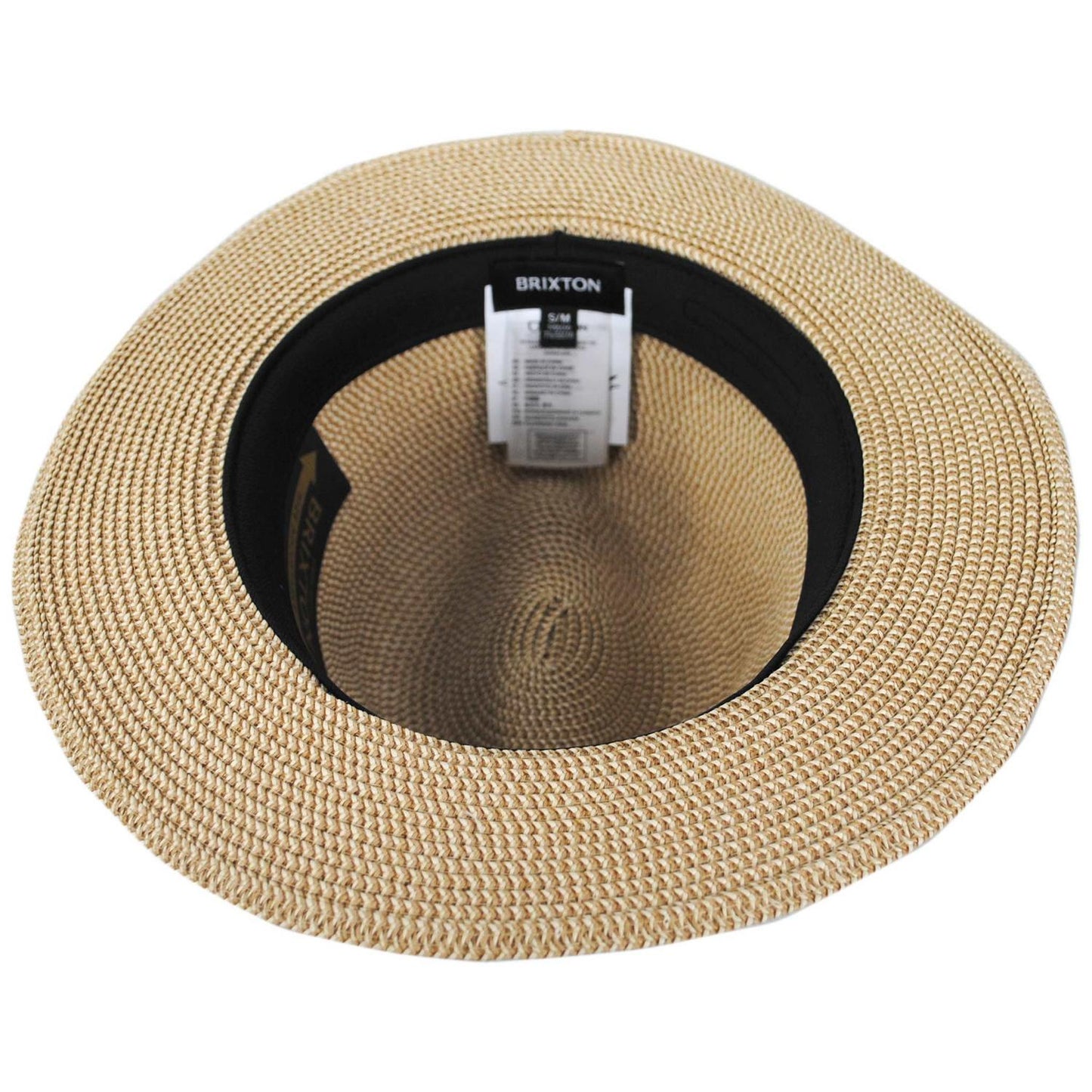 BRIXTON HATS | Roma Toyo Straw Fedora Hat | 128369 | under | MULTI BROWN/CHOCOLATE