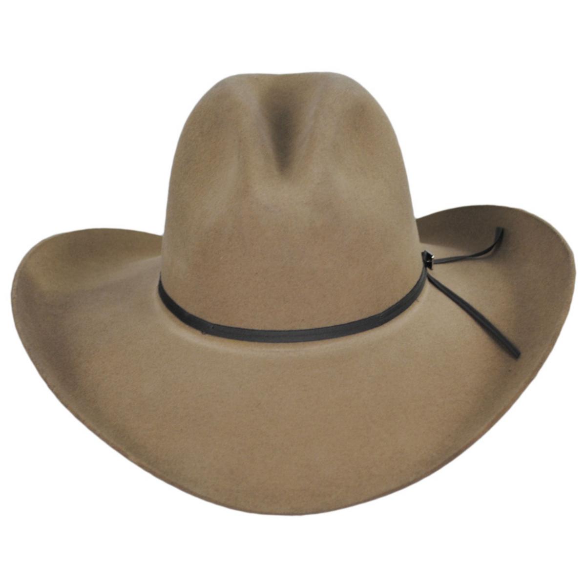 Stetson | John Wayne Peacemaker Wool Felt Western Hat | 130671 | front | STONE