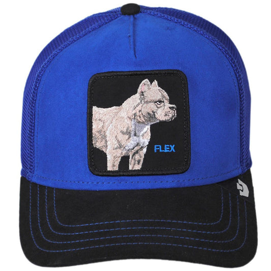 Goorin Bros | Pitbull Micro Suede Mesh Trucker Snapback Baseball Cap | 200662 | front | ROYAL/VOID