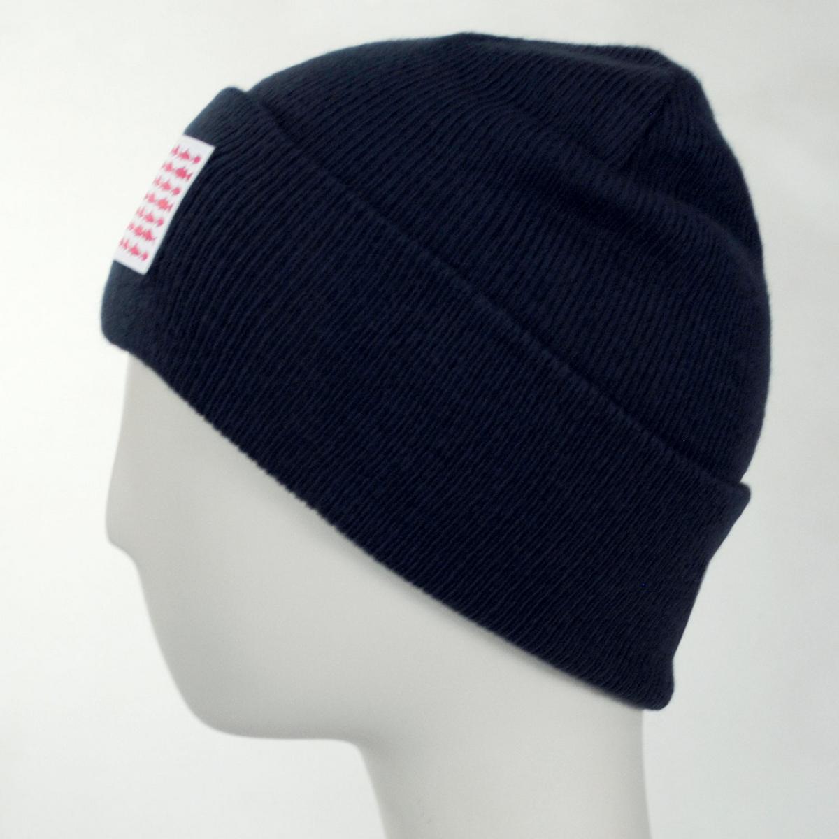 Columbia Sportswear | Fish Flag Acrylic Knit Cuffed Beanie Hat | 500741 | profile | CARBON