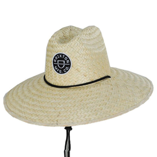 BRIXTON HATS | Crest Palm Leaf Straw Lifeguard Hat | 128334 | lead | NATURAL