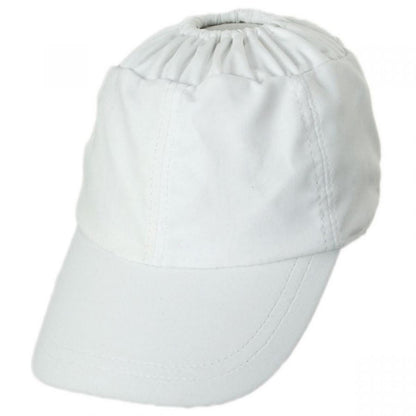 Dorfman Pacific - Bowline Ponytail Swimwear Fitted Baseball Cap - 5055875064867 - WHITE