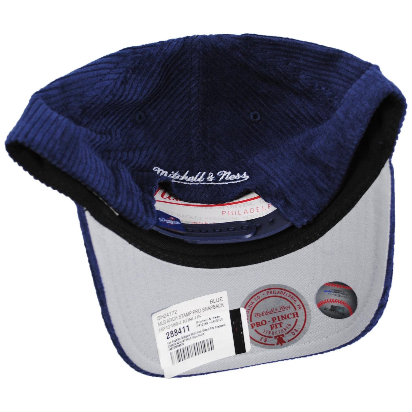Mitchell & Ness | Los Angeles Dodgers MLB Arch Stamp Pro Snapback Baseball Cap | 223628 | under | BLUE