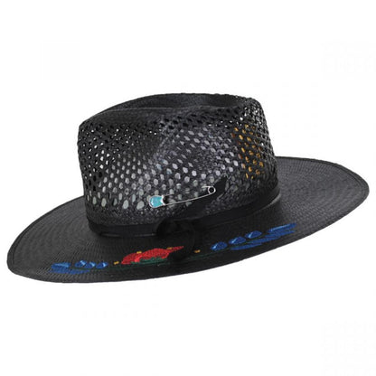 Renegade | Merit Toyo Straw Fedora Hat | 127724 | profile | BLACK