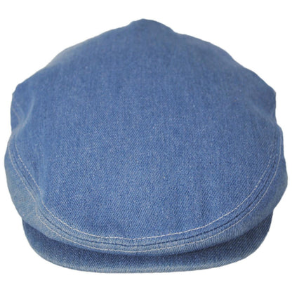 BRIXTON HATS | Hooligan Cotton Denim Ivy Cap | 161504 | front | DENIM/OFF WHITE