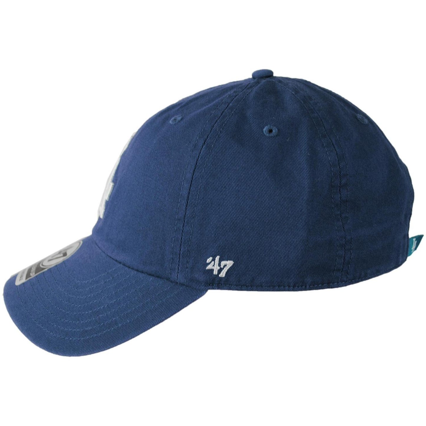47 Brand | Los Angeles Dodgers MLB Clean Up Strapback Baseball Cap Dad Hat | 203042 | profile | VINTAGE NAVY