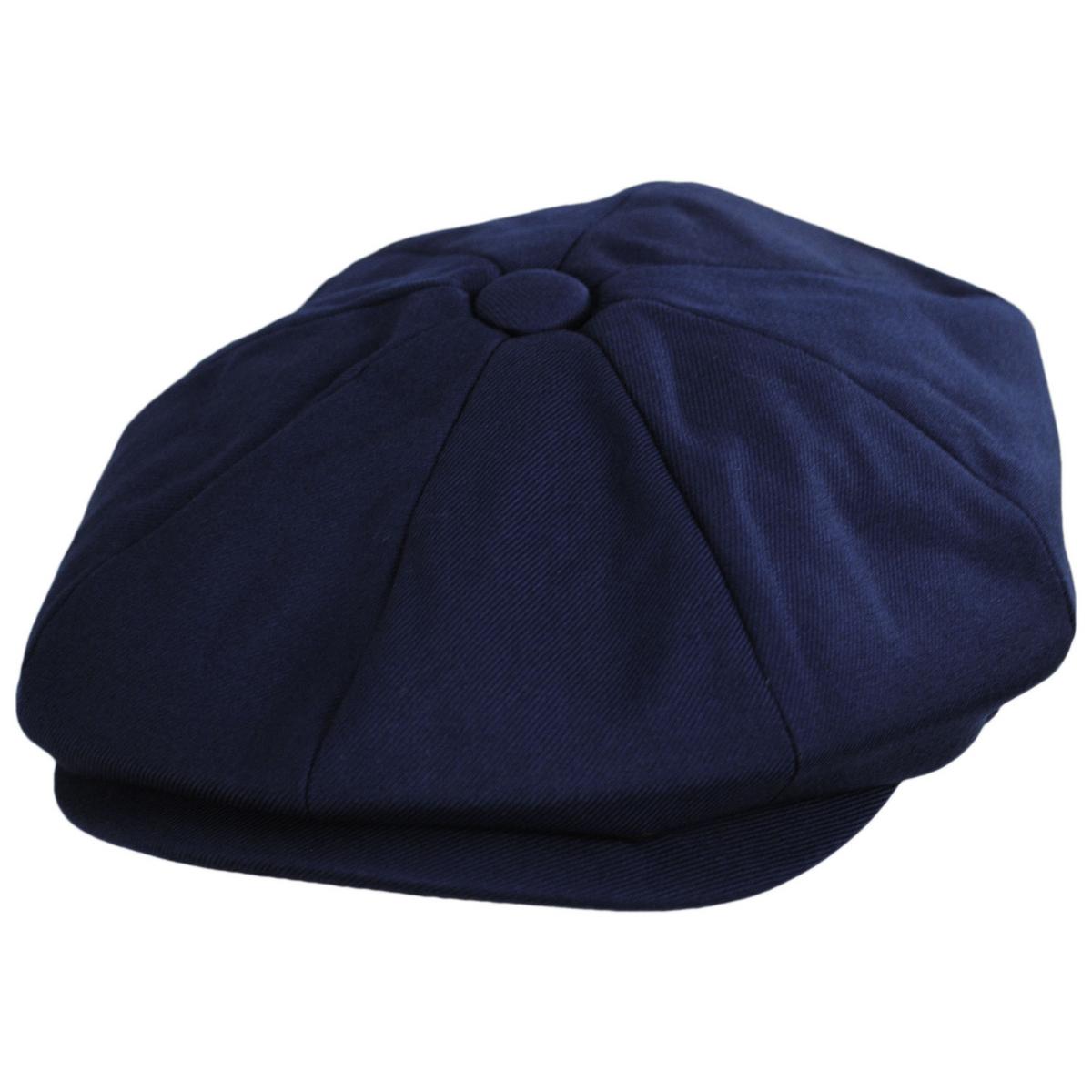 Baskerville Hat Company | Wholesale Cheltenham Wool Twill Newsboy Cap B2B Pre-Pack | B2B167667 | lead | NAVY BLUE