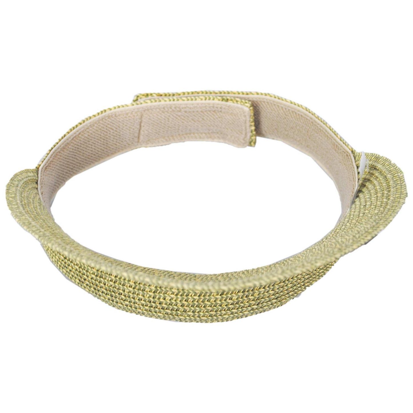 Jeanne Simmons | Toyo Braid Straw Tweed Visor Hat | 196207 | under | GREEN TWEED