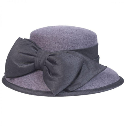 Toucan Collection | Silk Bow Wool Felt Lampshade Hat - Made to Order