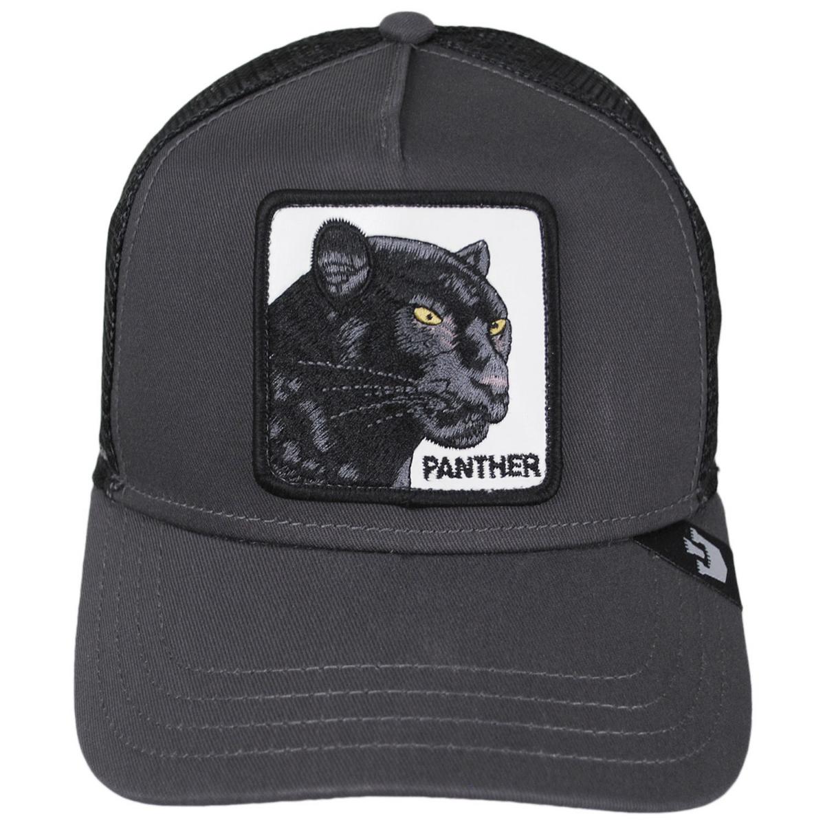 Goorin Bros | Black Panther Trucker Snapback Baseball Cap | 200437 | front | GREY