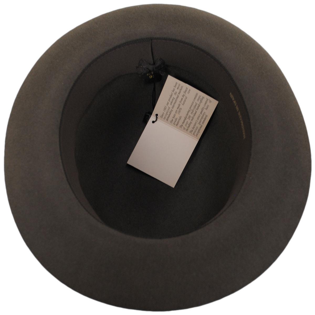 Stefeno Hats | Dalton Rollable Fur Felt Shapeable Open Crown Fedora Hat | 136008 | under | TAN