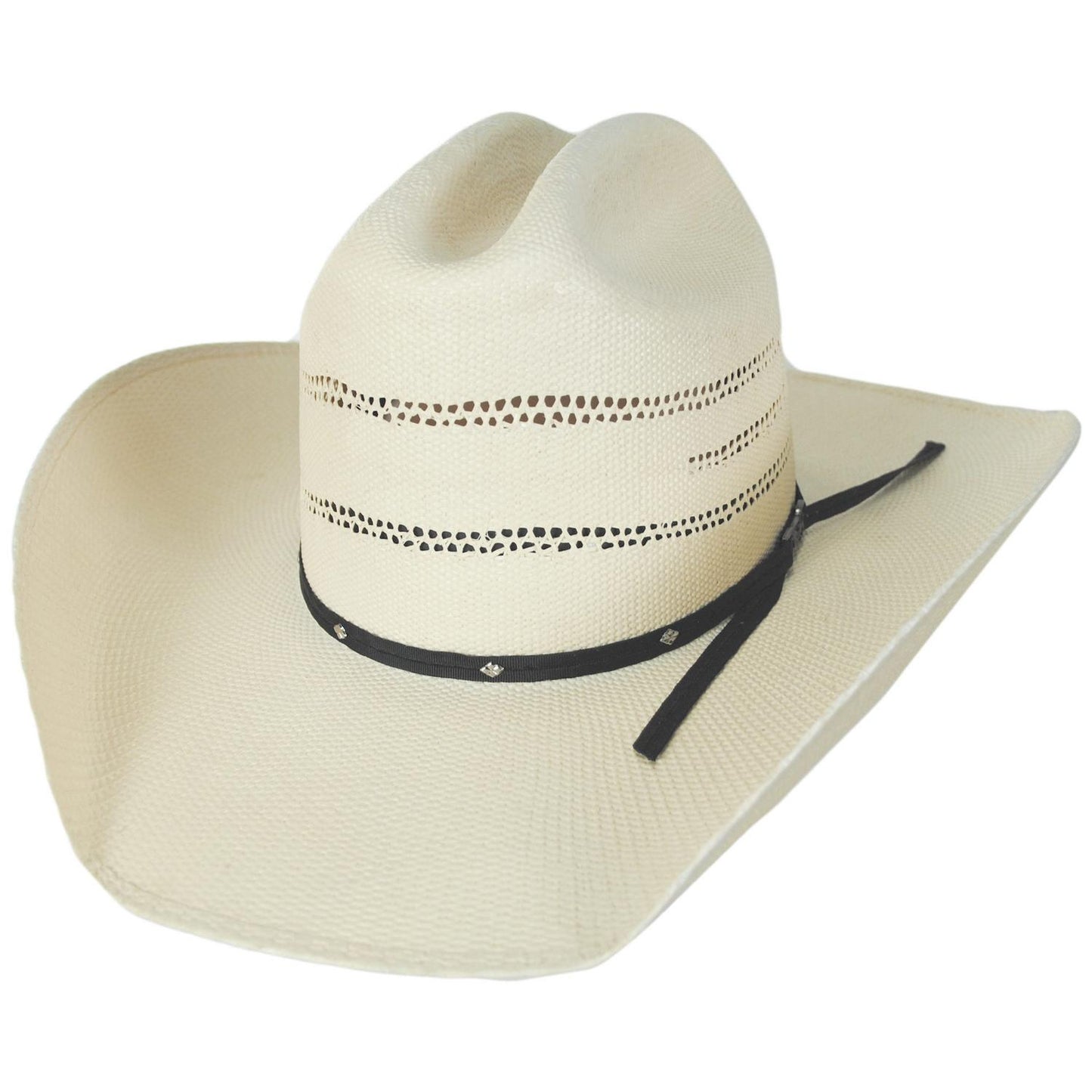 Bailey Western | Chino Bangora Straw Western Hat | 127948 | lead | IVORY