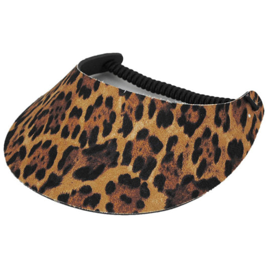 The Incredible Sunvisor | Springlace Leopard Sunvisor | 196370 | lead | TAN