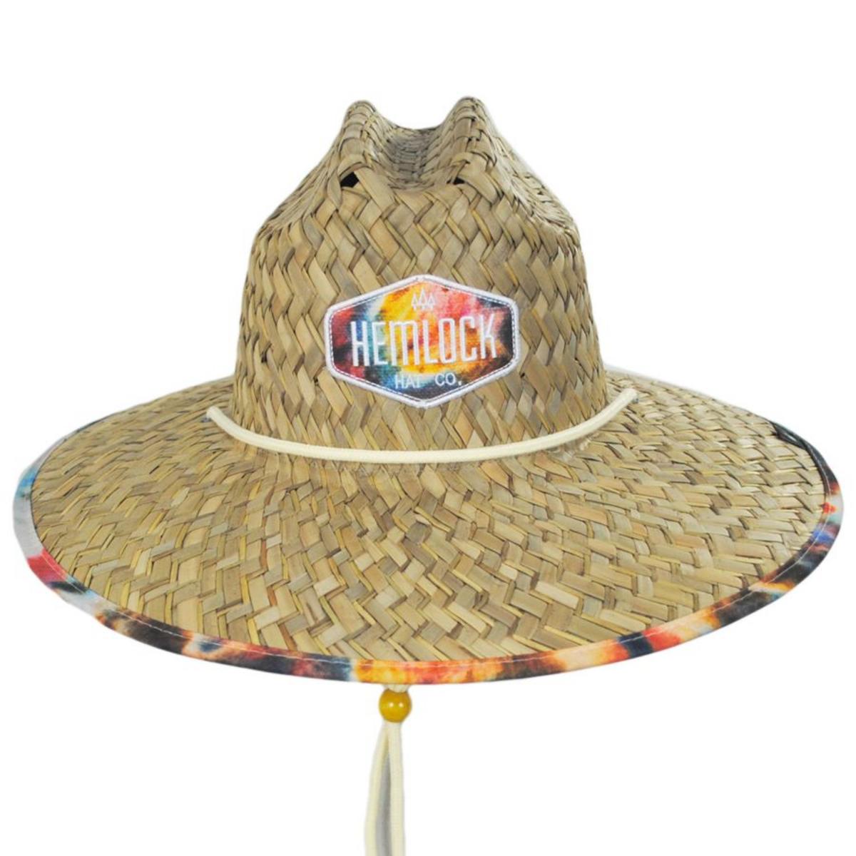 Hemlock Hat Co. | Bowie Straw Lifeguard Hat | 129580 | front | TAN