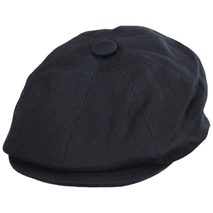 Jaxon Hats | Kid's Cotton Newsboy Cap | 512103 | lead | NAVY BLUE