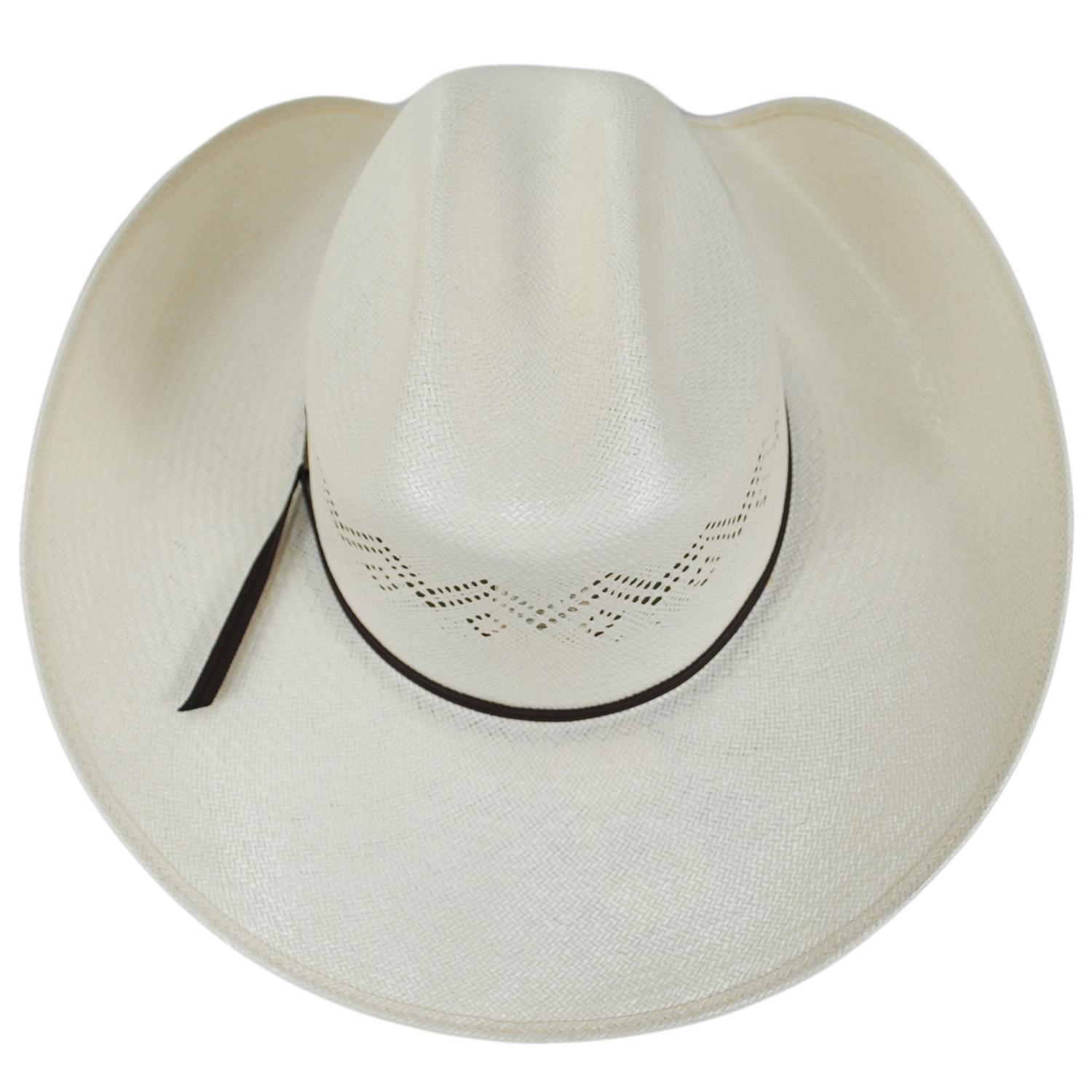 Bailey Western | Indio 15X Shantung Straw Western Hat | 127944 | top | IVORY
