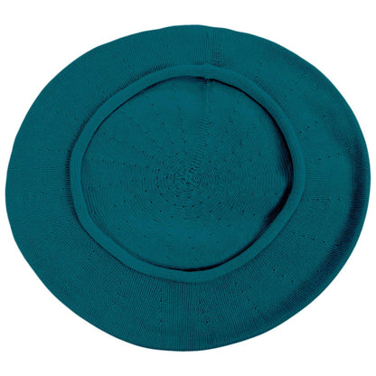 sur la tete | Cotton Beret - 11.5 inch Diameter | 151101 | under | BALTIC JADE