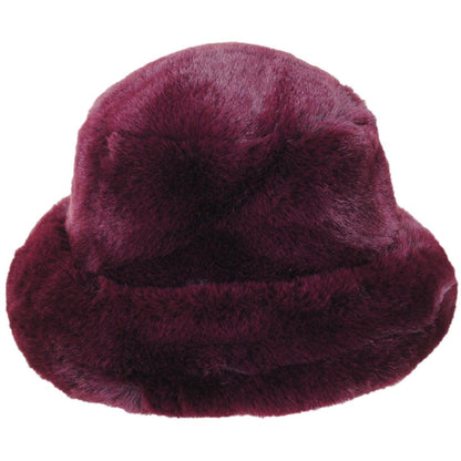 BRIXTON HATS | Dion Faux Fur Winter Bucket Hat | 185556 | front | PORT