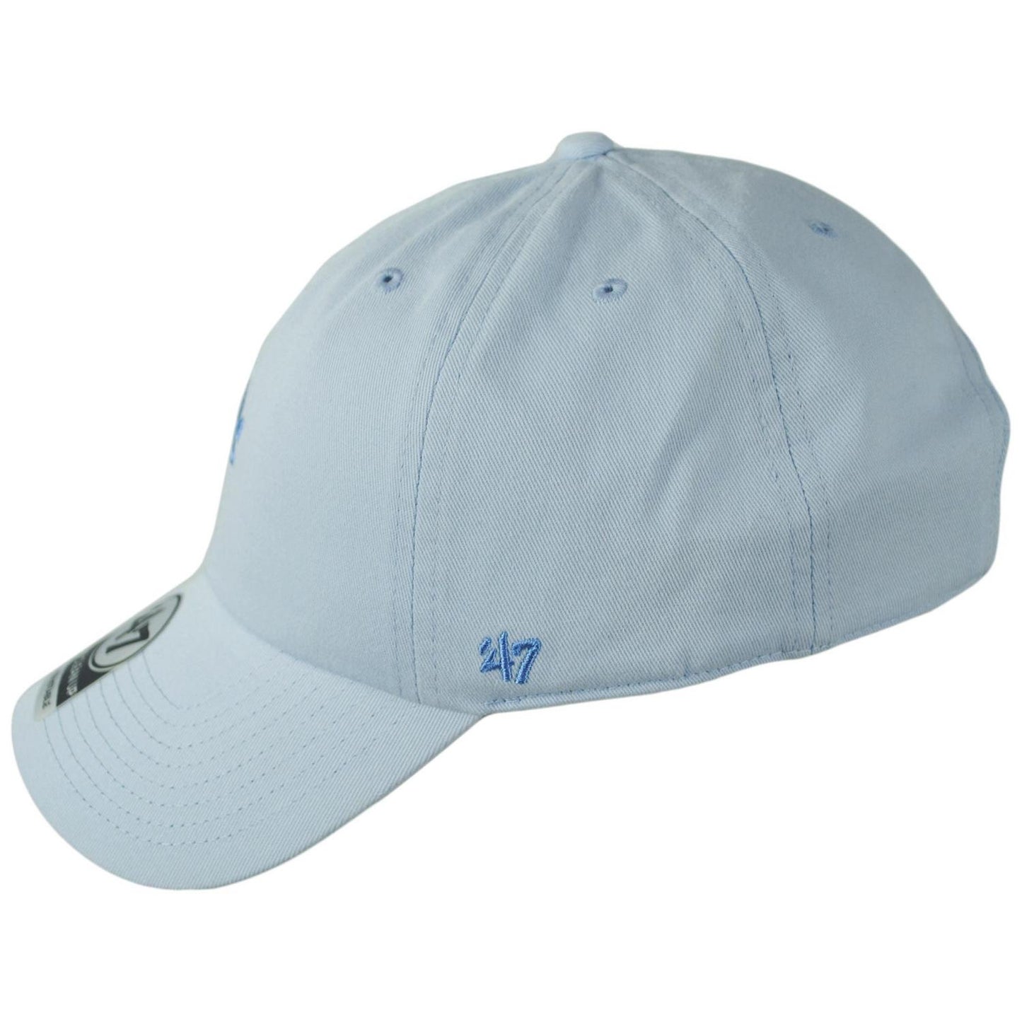 47 Brand | Los Angeles Dodgers MLB Tonal Base Runner Clean Up Strapback Baseball Cap Dad Hat | 203057 | profile | DIGITAL BLUE