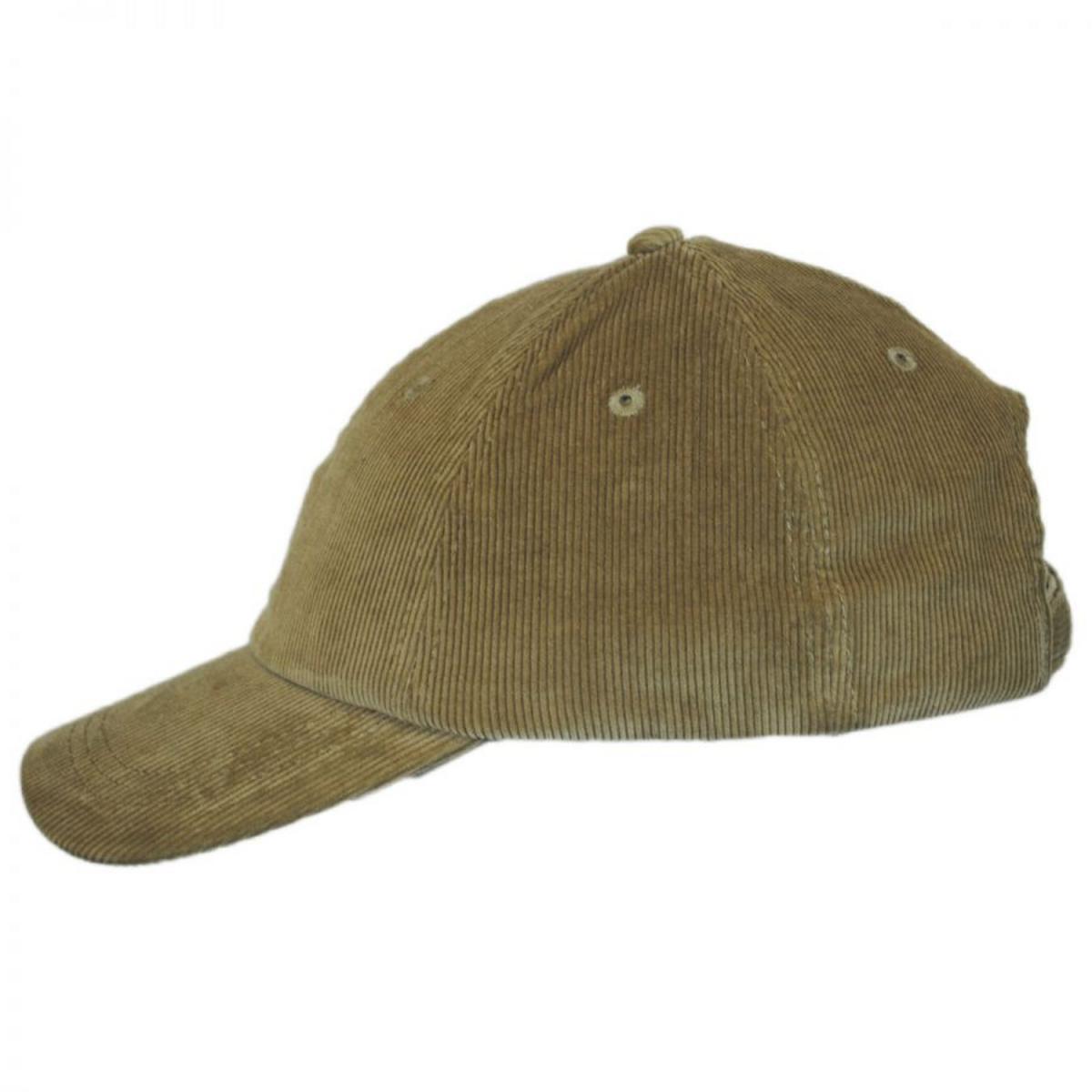 Kangol | Logo Corduroy Strapback Baseball Cap Dad Hat | 201182 | profile | BEIGE