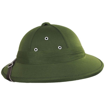 Village Hat Shop | French Pith Helmet - Olive Green | 155800OG | profile | OLIVE GREEN