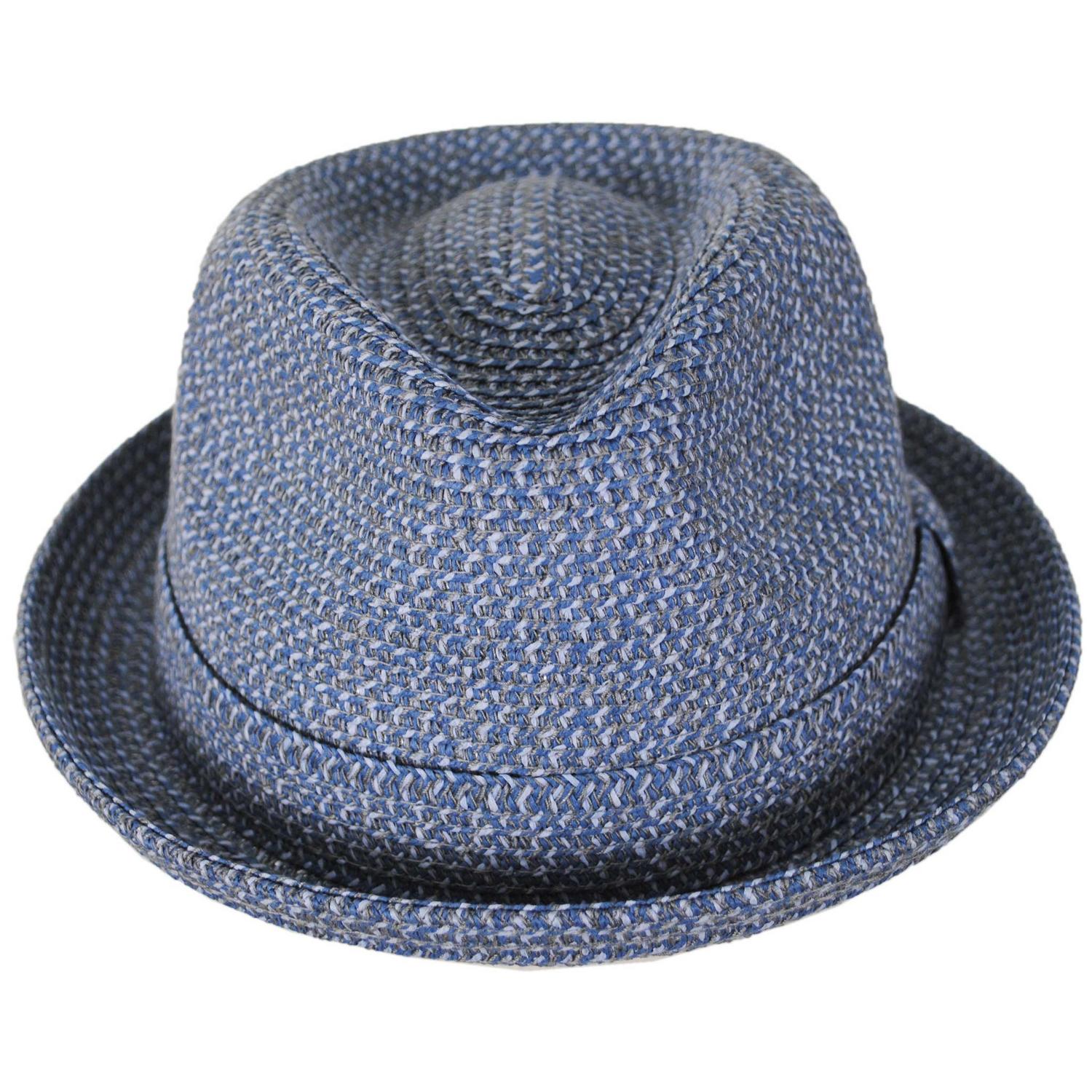 Bailey 1922 | Billy Braided Toyo Straw Fedora Hat - Classic Colors | 127843 | front | DUSK INDIGO