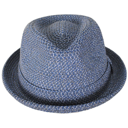Bailey 1922 | Billy Braided Toyo Straw Fedora Hat - Classic Colors | 127843 | front | DUSK INDIGO