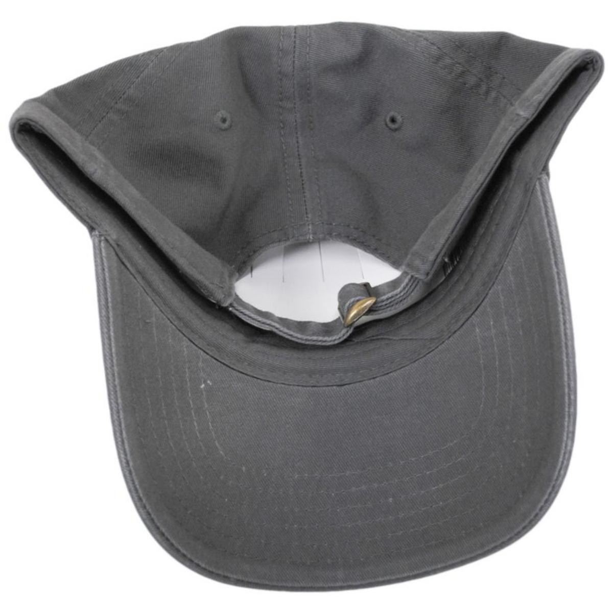 Otto | LoPro Washed Cotton Twill Strapback Baseball Cap Dad Hat | 201407 | under | CHARCOAL
