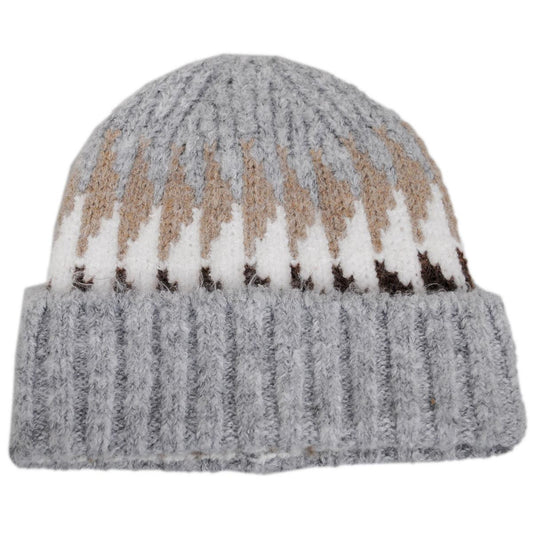 Scala | Kerrigan Recycled Knit Beanie Hat | 500046 | lead | GREY