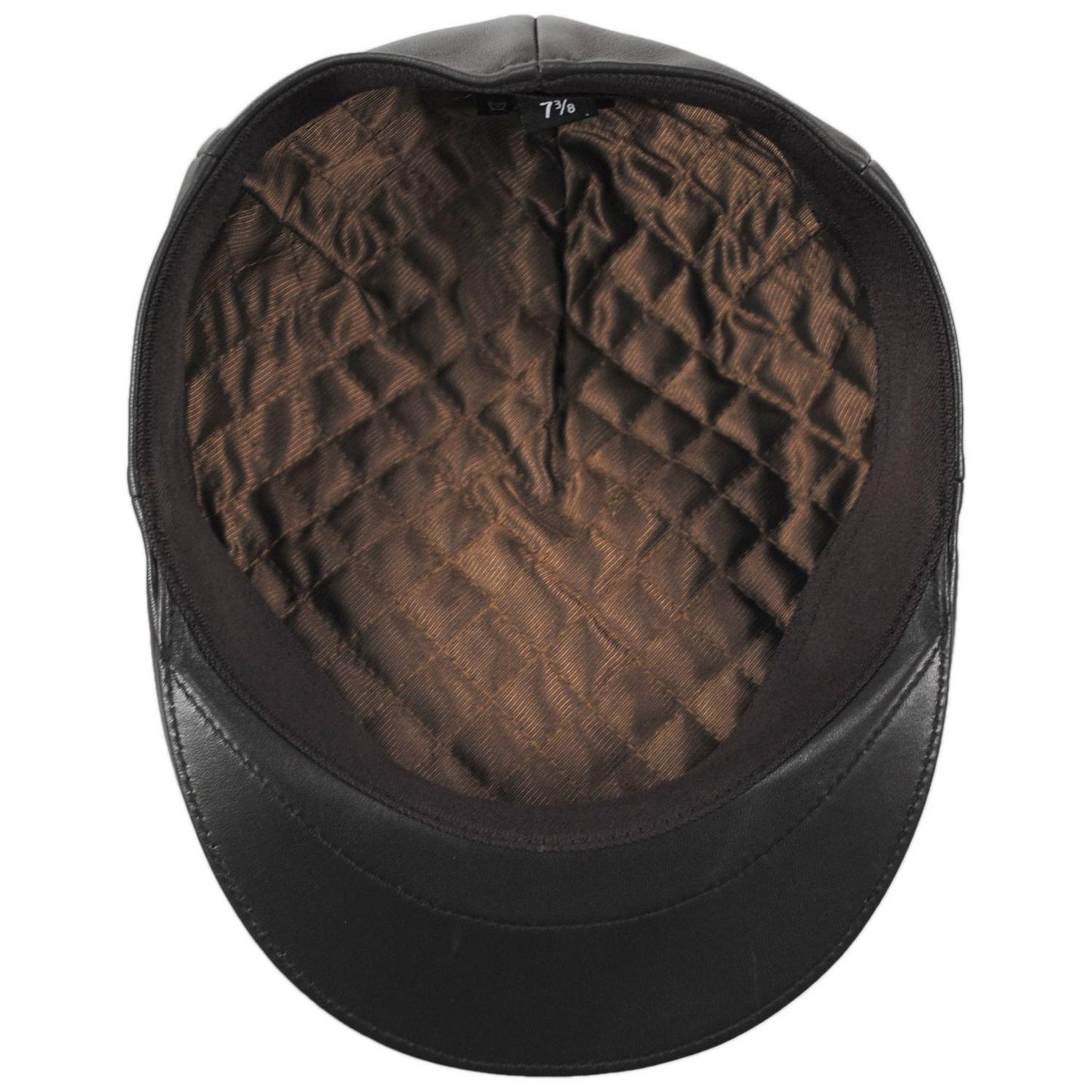 Stefeno Hats | Lambskin Luxe Ascot Cap | 171503 | under | BROWN