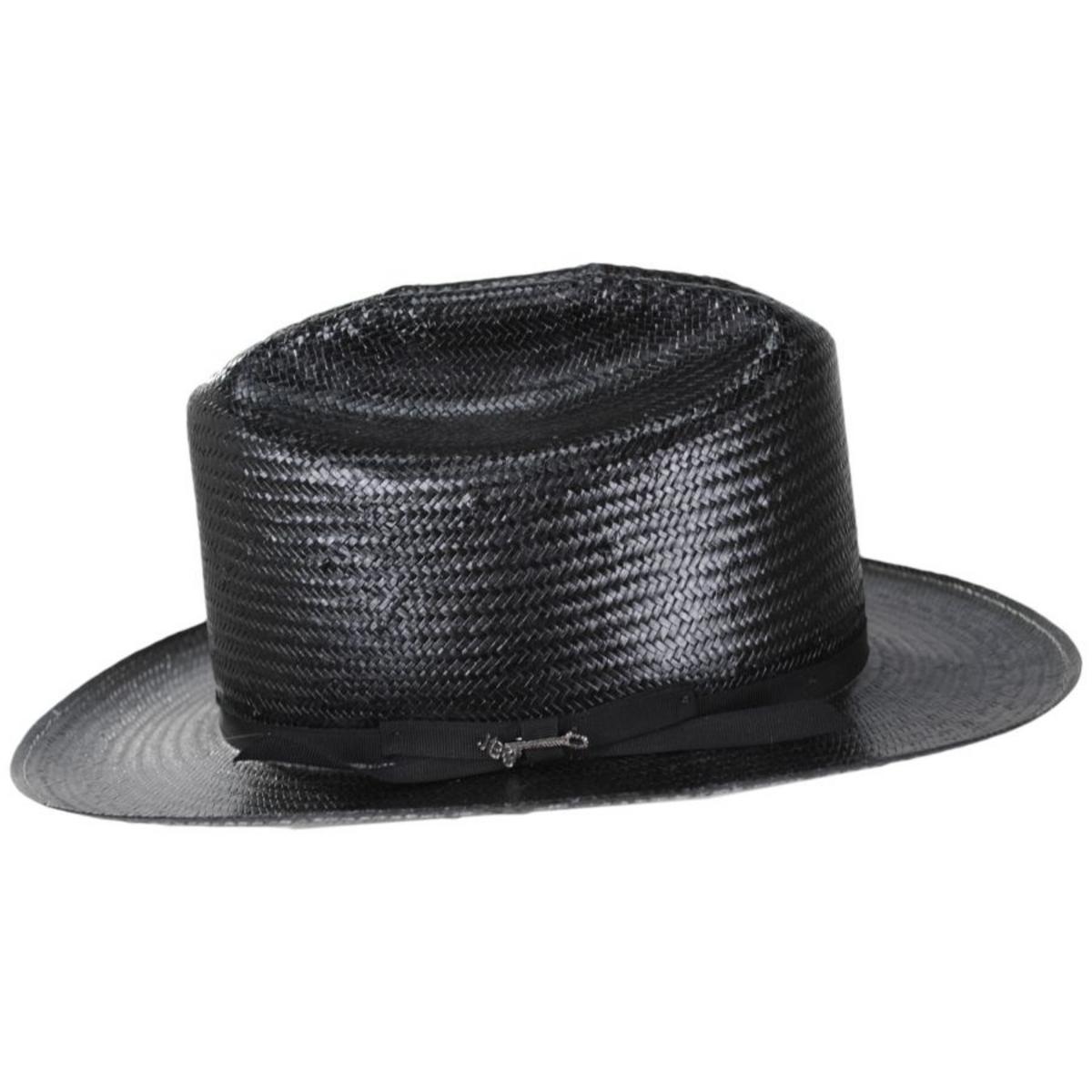 Stetson | Open Road Shantung Straw Western Hat | 127000 | profile | BLACK
