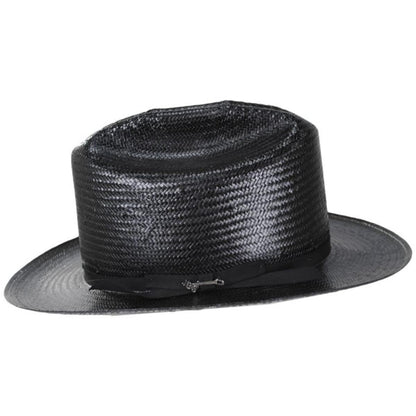 Stetson | Open Road Shantung Straw Western Hat | 127000 | profile | BLACK