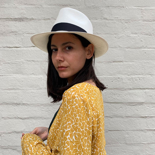 Jaxon Hats | Novo Grade 8 Panama Straw Fedora Hat | 127120 | lsfone | BLEACH