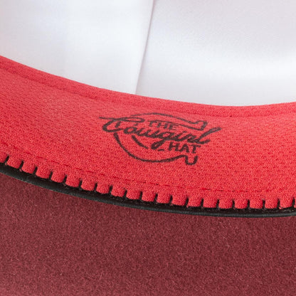 Charlie 1 Horse | The Cowgirl Wool Felt Western Hat | 124985 | detailtwo | CRANBERRY