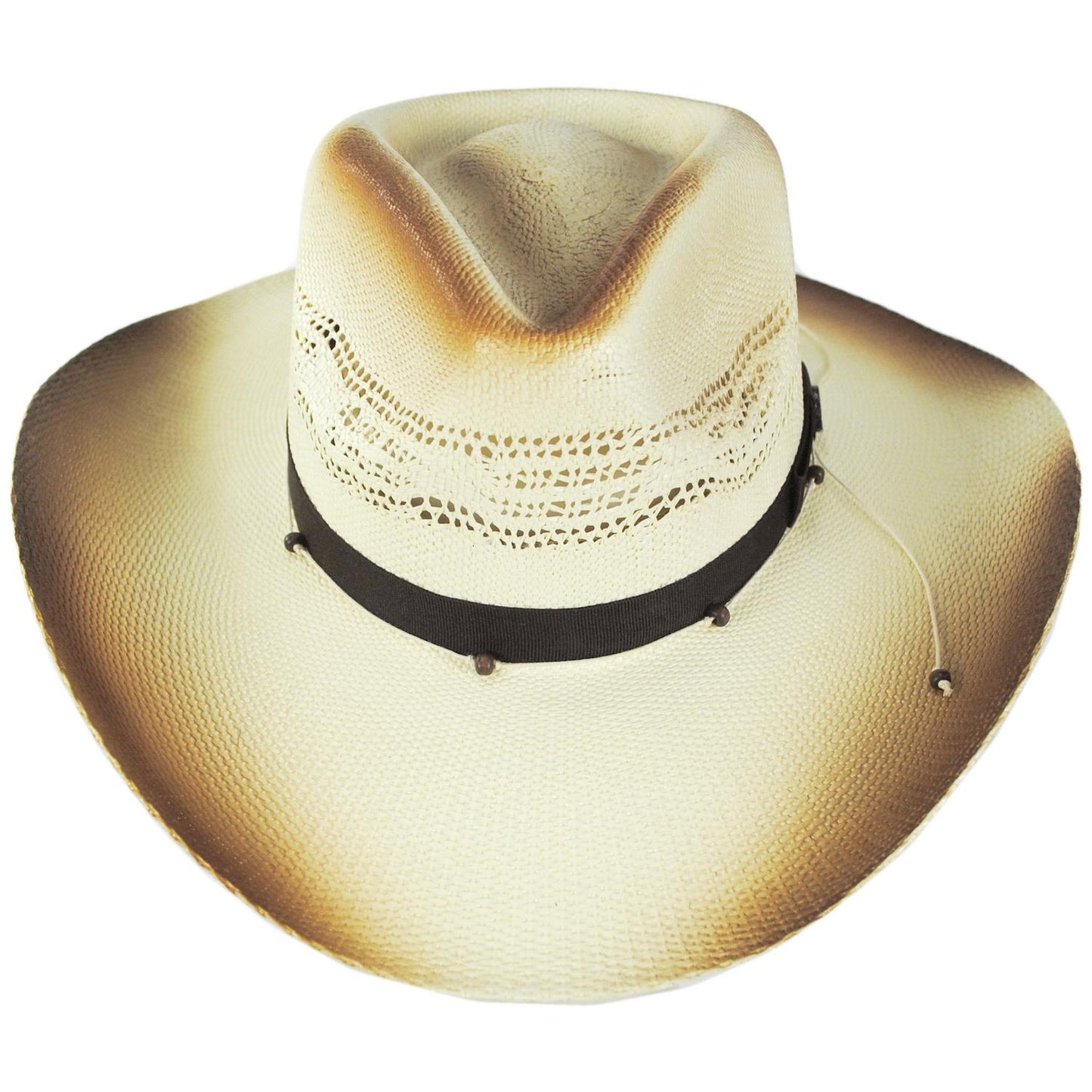 Charlie 1 Horse | Lainey Wilson Good Horses Bangora Straw Western Hat | 124958 | front | SWEATED