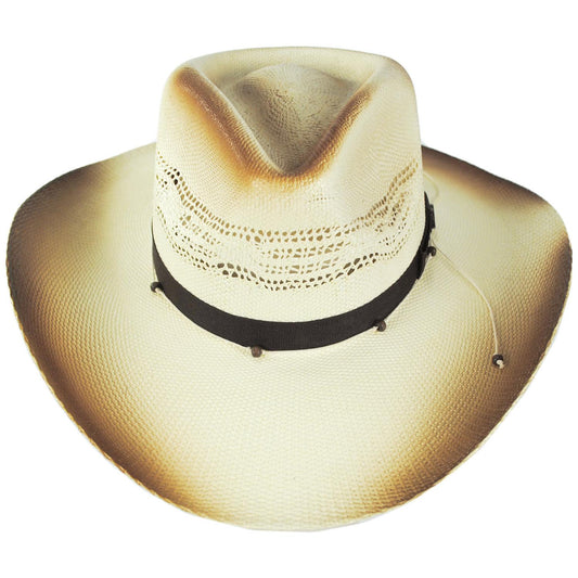Charlie 1 Horse | Lainey Wilson Good Horses Bangora Straw Western Hat | 124958 | front | SWEATED