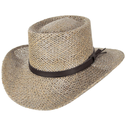 Stetson | Seagrass Straw Gambler Hat | 126919 | lead | WHEAT