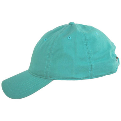 Otto | LoPro Washed Cotton Twill Strapback Baseball Cap Dad Hat | 201407 | profile | TURQUOISE